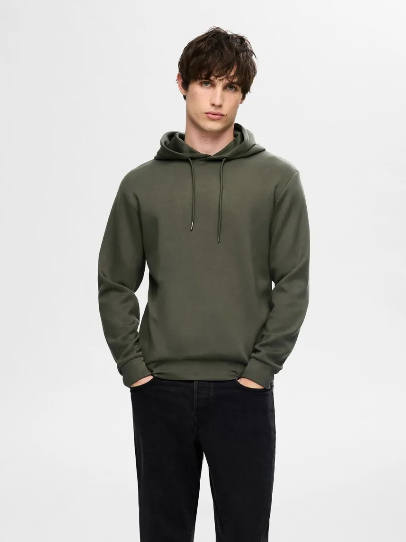 afslappet_hoodie_0-3.webp Hættetrøjer & Sweatshirts>SELECTED AFSLAPPET HOODIE Green