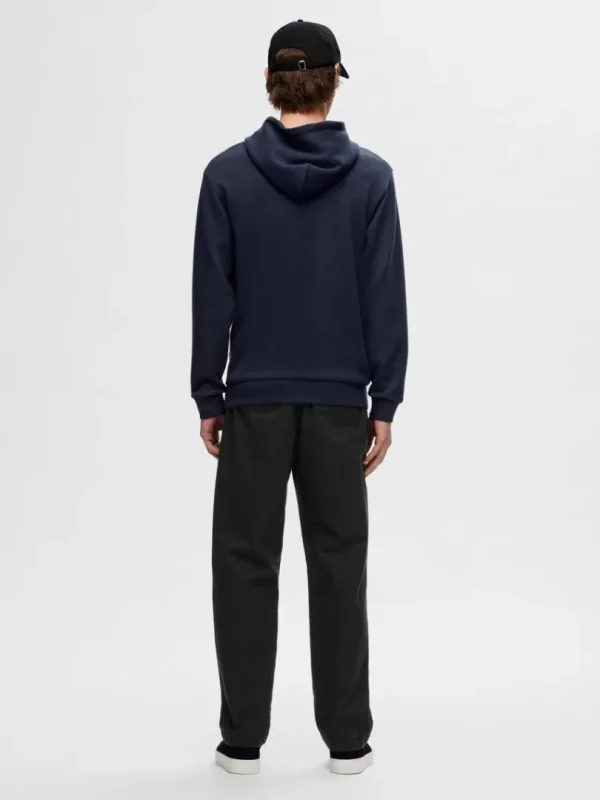 Hættetrøjer & Sweatshirts>SELECTED AFSLAPPET HOODIE Blue