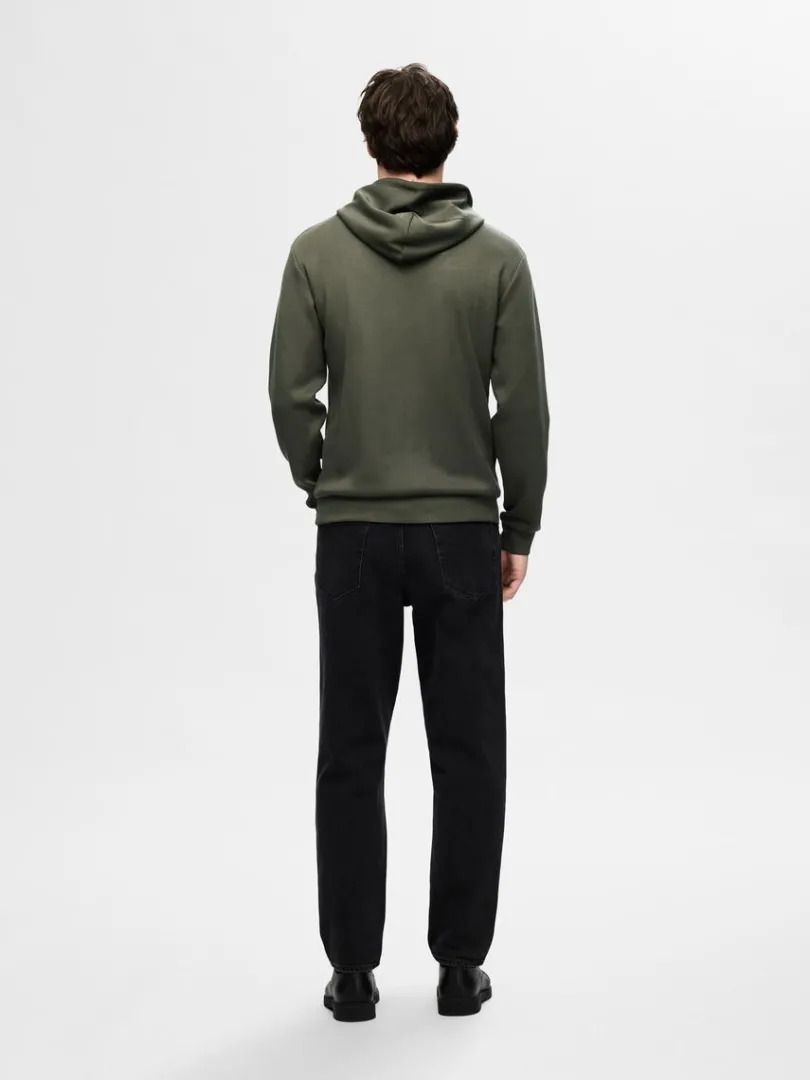 afslappet_hoodie_1-3.webp Hættetrøjer & Sweatshirts>SELECTED AFSLAPPET HOODIE Green
