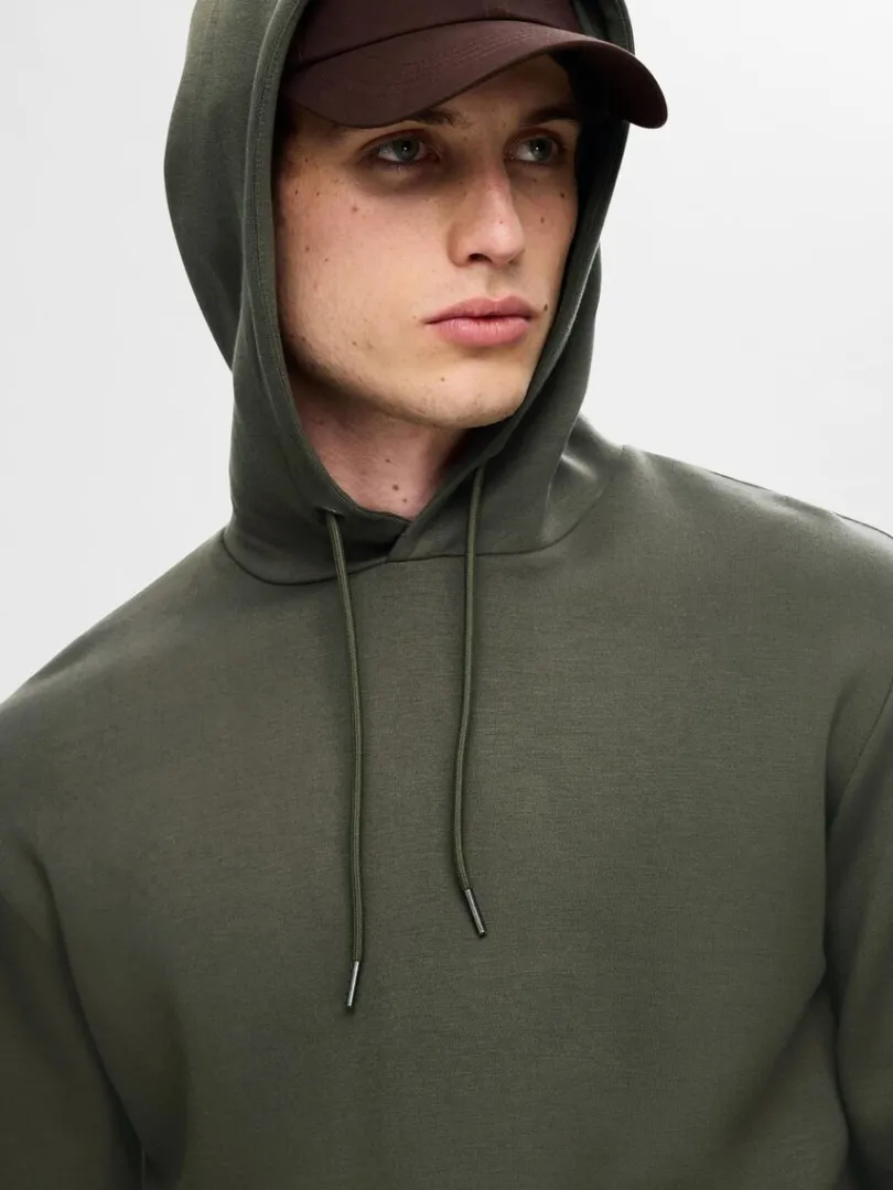 afslappet_hoodie_3-2.webp Hættetrøjer & Sweatshirts>SELECTED AFSLAPPET HOODIE Green