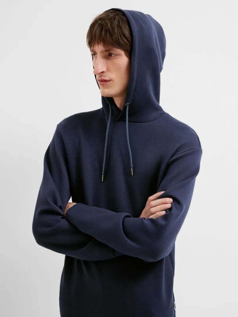 afslappet_hoodie_3.webp Hættetrøjer & Sweatshirts>SELECTED AFSLAPPET HOODIE Blue