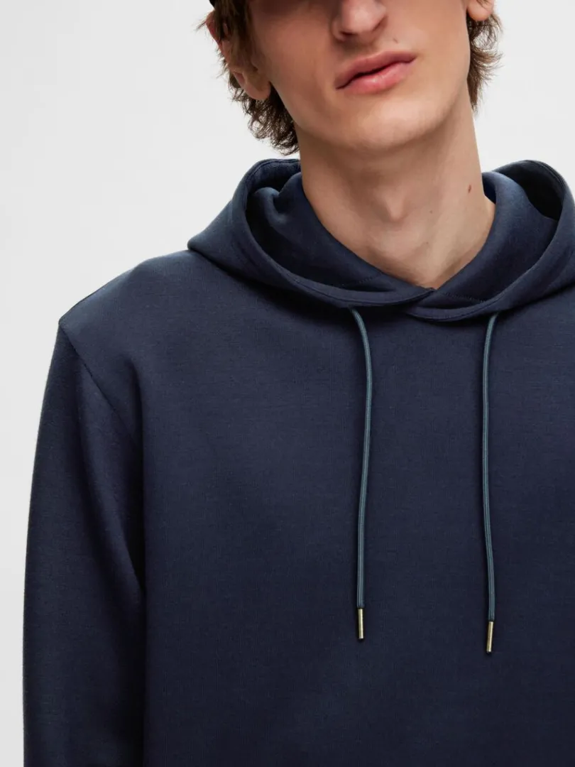 afslappet_hoodie_5.webp Hættetrøjer & Sweatshirts>SELECTED AFSLAPPET HOODIE Blue