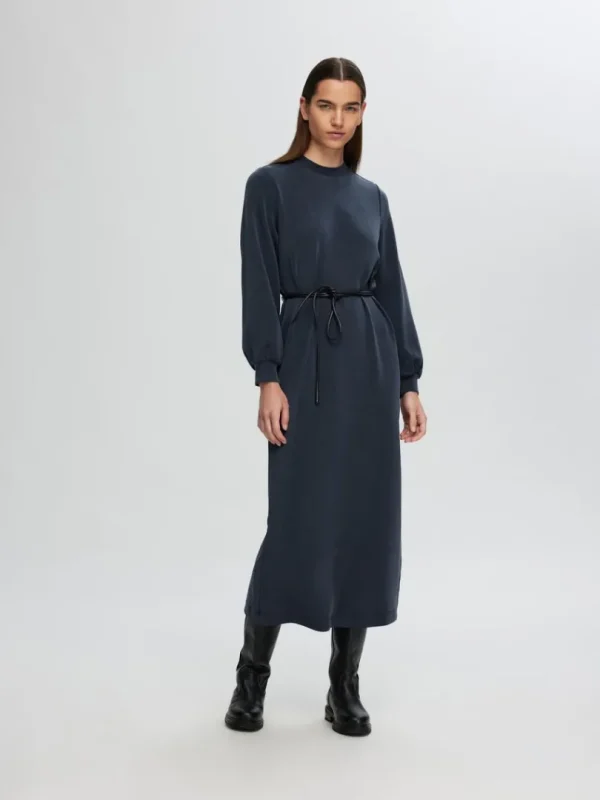 Kjoler>SELECTED AFSLAPPET MAXIKJOLE Blue