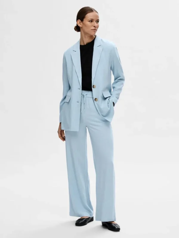 Jakkesæt & Blazers>SELECTED AFSLAPPET PASFORM BLAZER Blue