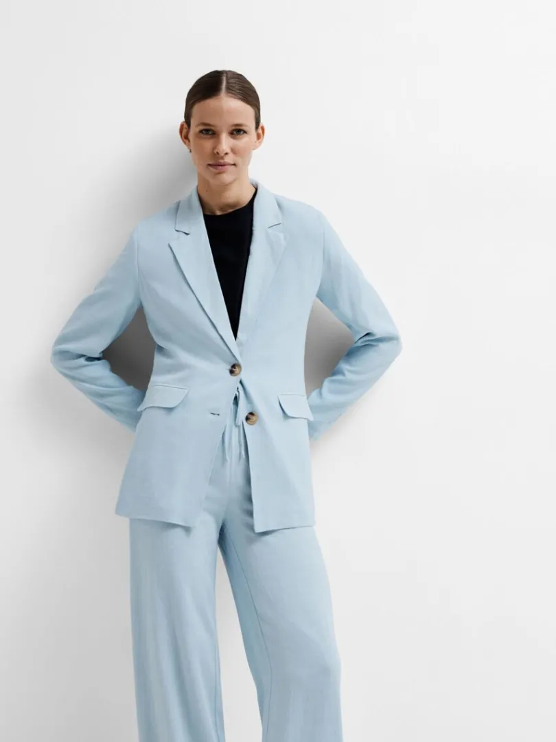 afslappet_pasform_blazer_2-5.webp Jakkesæt & Blazers>SELECTED AFSLAPPET PASFORM BLAZER Blue