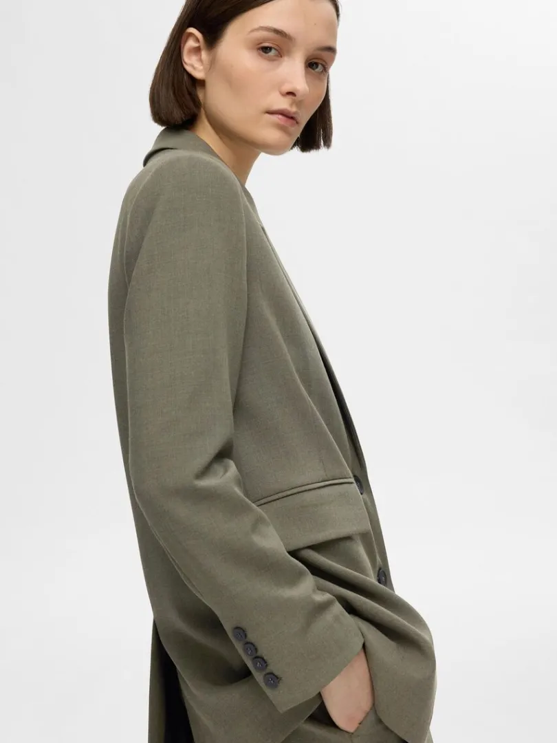 afslappet_pasform_blazer_2.webp Jakkesæt & Blazers>SELECTED AFSLAPPET PASFORM BLAZER Green