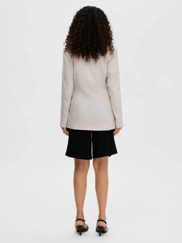 Jakkesæt & Blazers>SELECTED AFSLAPPET PASFORM BLAZER Beige