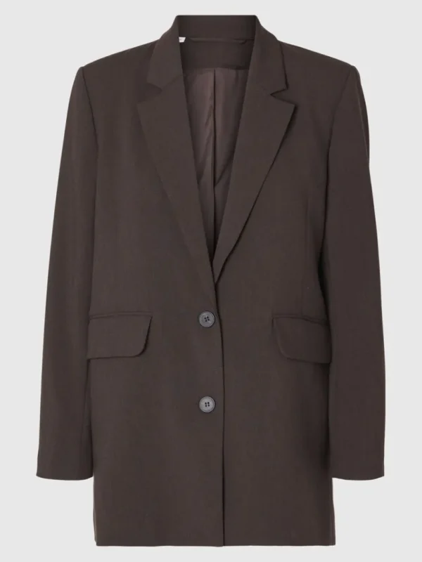 Jakkesæt & Blazers>SELECTED AFSLAPPET PASFORM BLAZER Brown