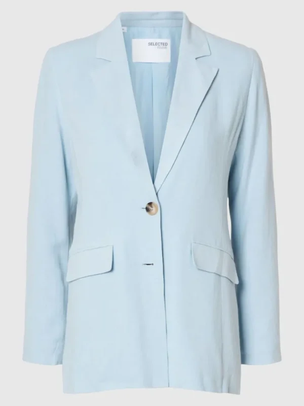 Jakkesæt & Blazers>SELECTED AFSLAPPET PASFORM BLAZER Blue