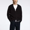 Strik>SELECTED AFSLAPPET PASFORM CARDIGAN Brown