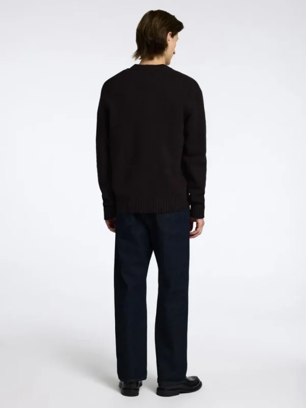 Strik>SELECTED AFSLAPPET PASFORM CARDIGAN Brown
