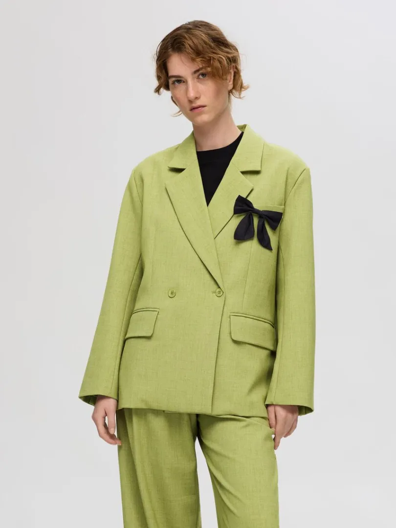 afslappet_pasform_dobbelt_0.webp Jakkesæt & Blazers>SELECTED AFSLAPPET PASFORM DOBBELTRADET BLAZER Green