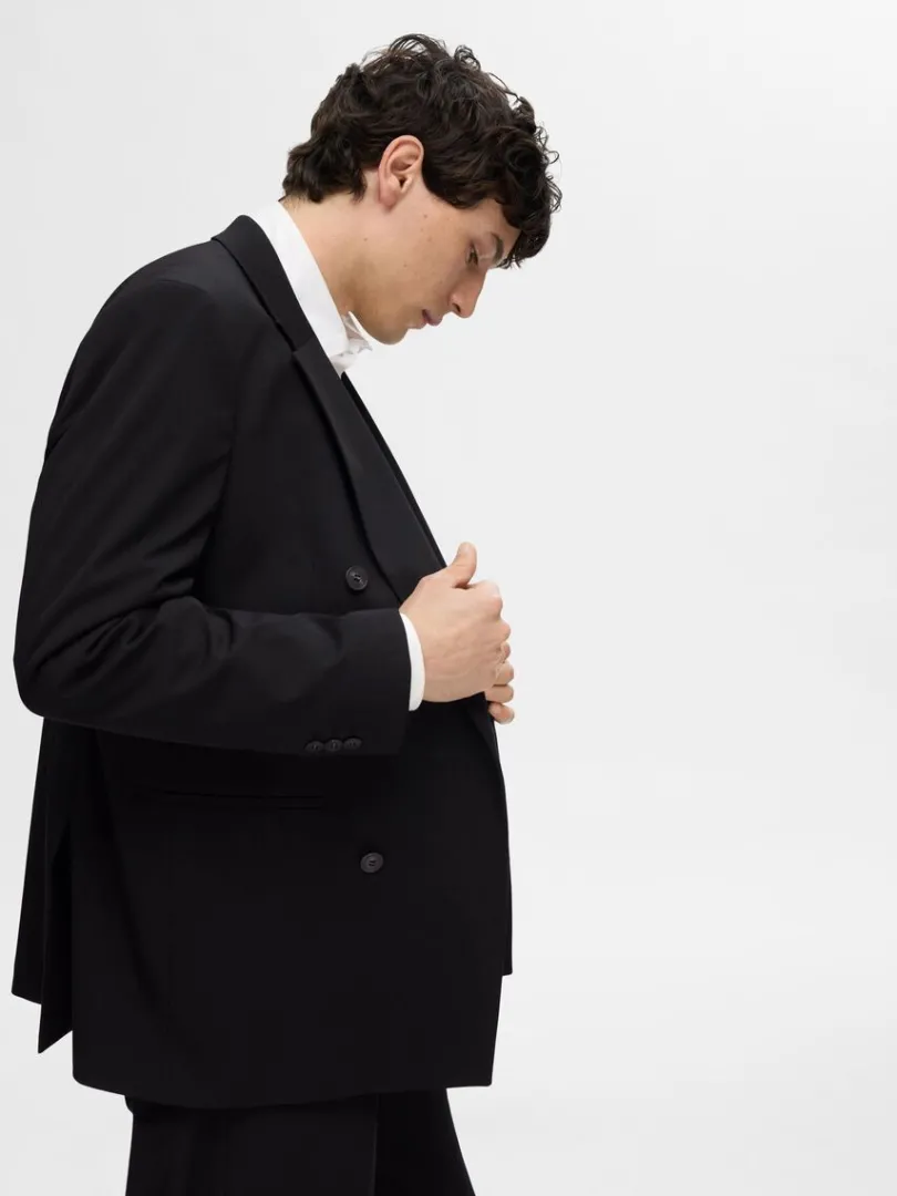 afslappet_pasform_dobbelt_2-1.webp Jakkesæt & Blazers>SELECTED AFSLAPPET PASFORM DOBBELTRADET BLAZER Black