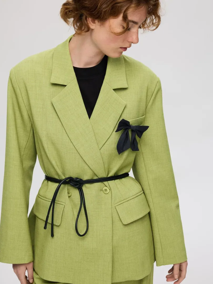 afslappet_pasform_dobbelt_2.webp Jakkesæt & Blazers>SELECTED AFSLAPPET PASFORM DOBBELTRADET BLAZER Green