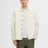 Skjorter>SELECTED AFSLAPPET PASFORM SKJORTE Beige