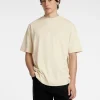 T-shirts>SELECTED AFSLAPPET PASFORM T-SHIRT Beige