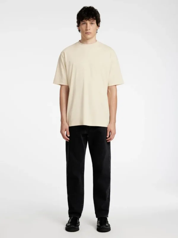 T-shirts>SELECTED AFSLAPPET PASFORM T-SHIRT Beige