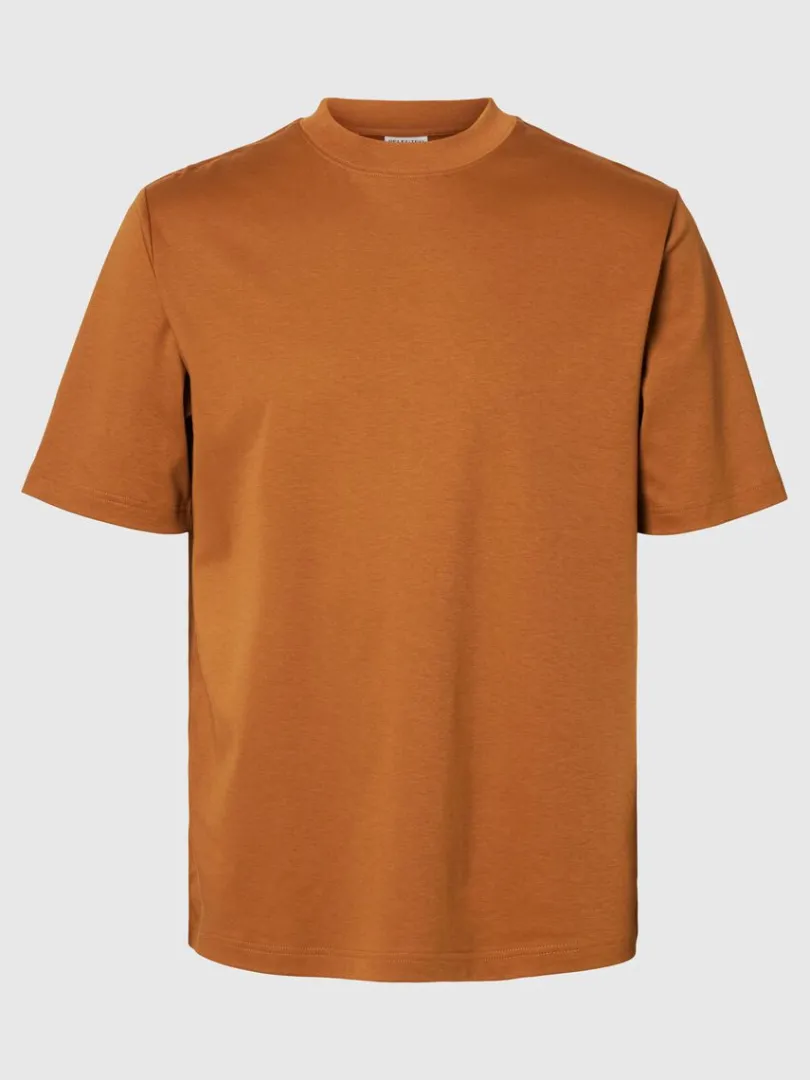 afslappet_pasform_tshirt_5.webp T-shirts>SELECTED AFSLAPPET PASFORM T-SHIRT Orange