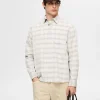 Skjorter>SELECTED AFSLAPPET TERNET SKJORTE Beige
