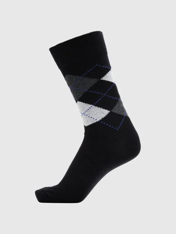 Strømper>SELECTED ARGYLE STRØMPER Black