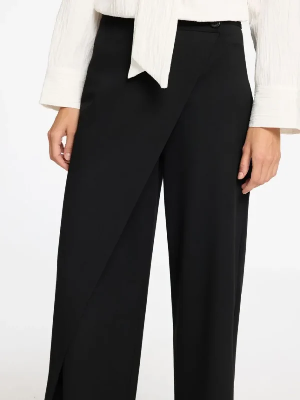 Bukser>SELECTED ASYMMETRISK BREDE BUKSER Black