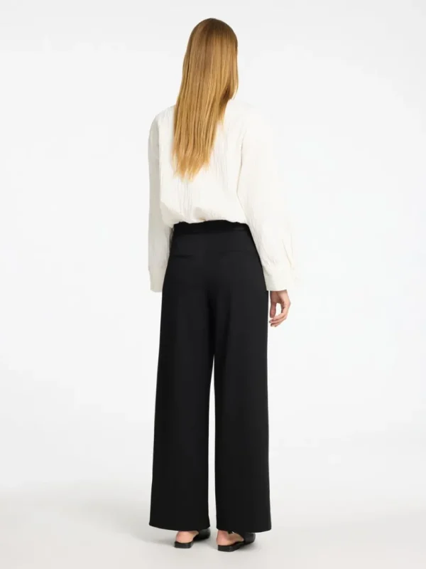 Bukser>SELECTED ASYMMETRISK BREDE BUKSER Black