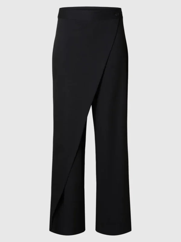Bukser>SELECTED ASYMMETRISK BREDE BUKSER Black