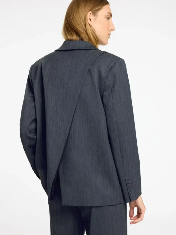 Jakkesæt & Blazers | Overtøj>SELECTED ASYMMETRISK OVERSIZED BLAZER Grey