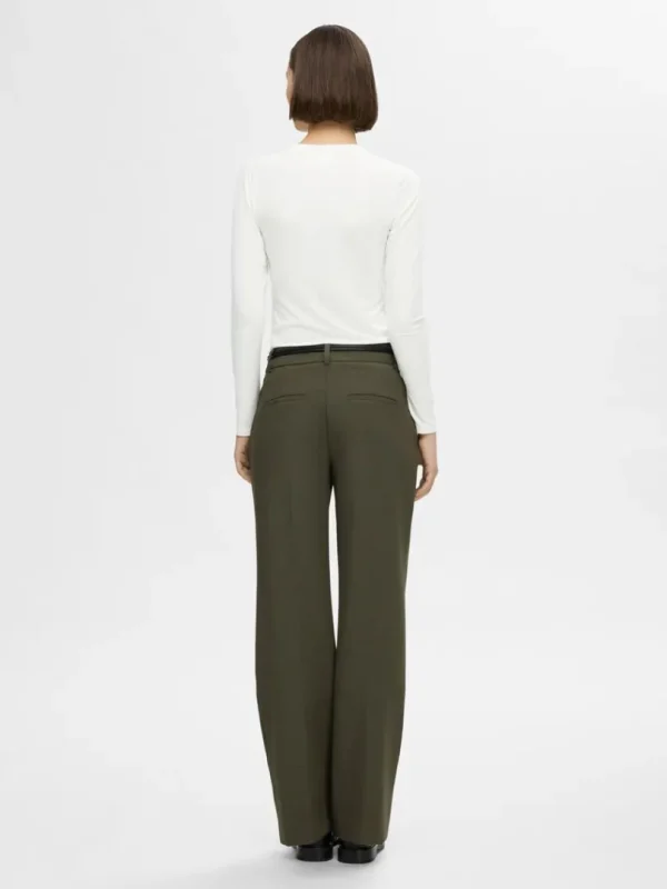 T-shirts>SELECTED BASIS- LANGÆRMET T-SHIRT White