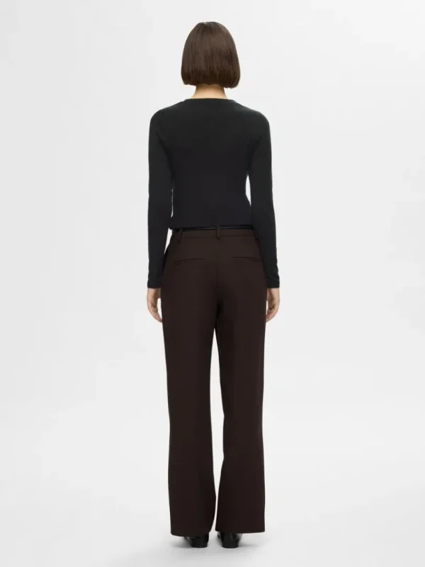 T-shirts>SELECTED BASIS- LANGÆRMET T-SHIRT Black