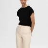 T-shirts>SELECTED BÅDUDSKÆRING T-SHIRT Black