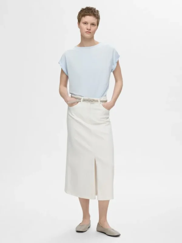 T-shirts>SELECTED BÅDUDSKÆRING T-SHIRT Blue