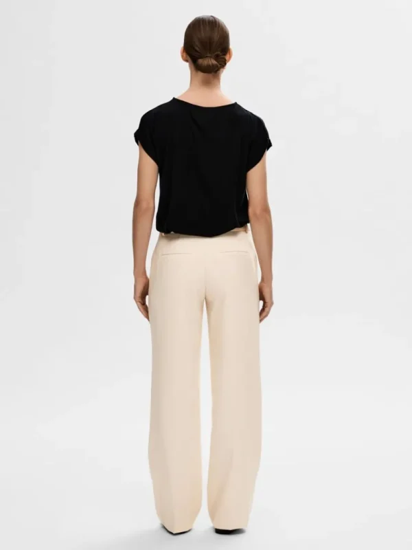T-shirts>SELECTED BÅDUDSKÆRING T-SHIRT Black