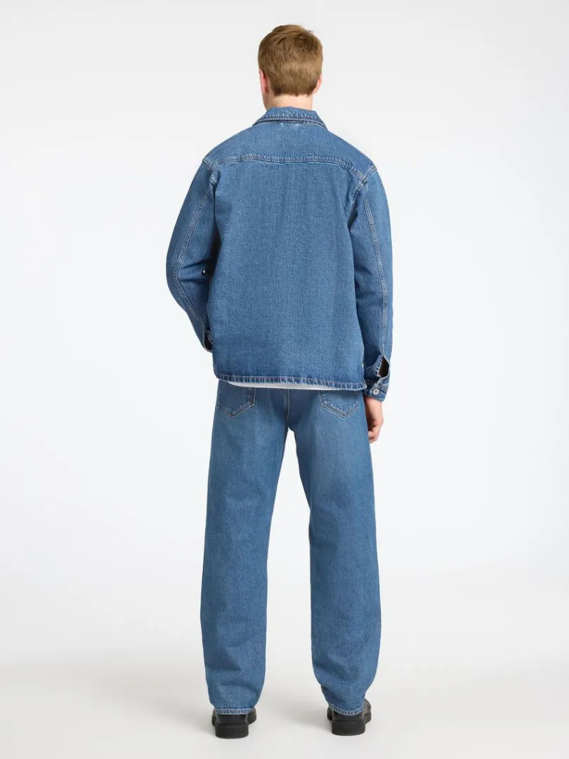 bl_denim_overshirt_1.webp Overtøj | Skjorter>SELECTED BLÅ DENIM OVERSHIRT Blue