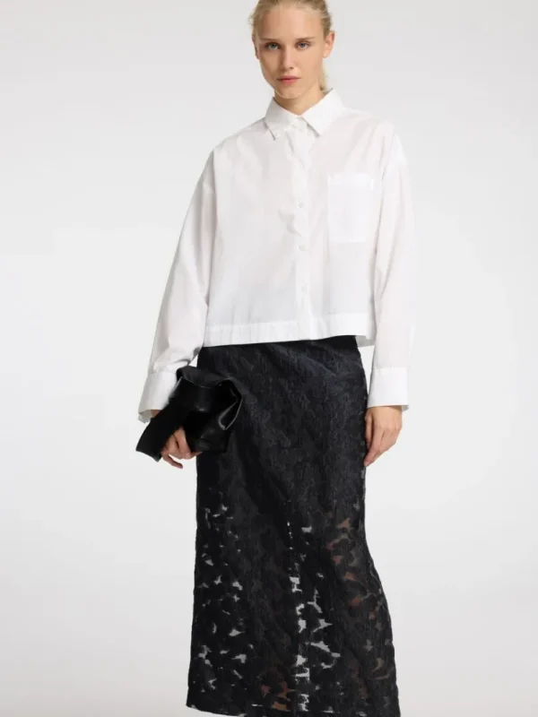 Nederdele>SELECTED BLOMSTERPRINTET MAXINEDERDEL Black