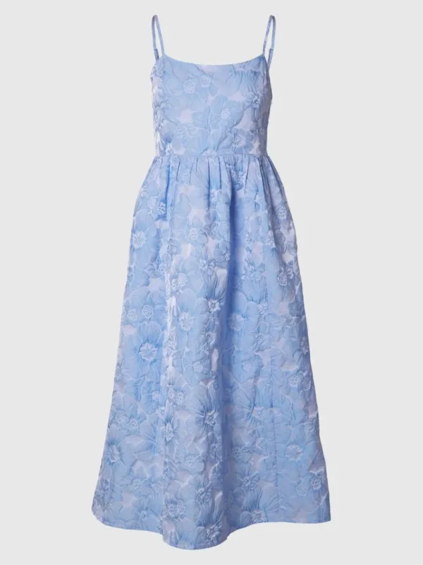 Kjoler>SELECTED BLOMSTRET MIDIKJOLE Blue