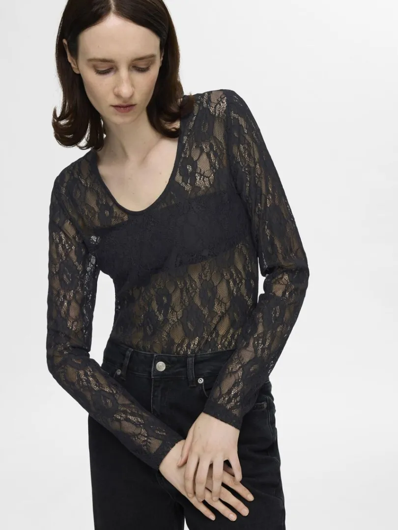blonde_bodystocking_2.webp Toppe Og Bluser>SELECTED BLONDE BODYSTOCKING Black
