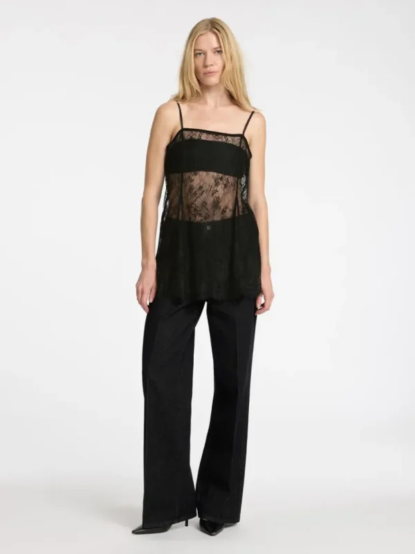 Toppe Og Bluser>SELECTED BLONDE CAMISOLE Black