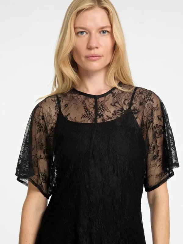 Kjoler>SELECTED BLONDE MIDIKJOLE Black