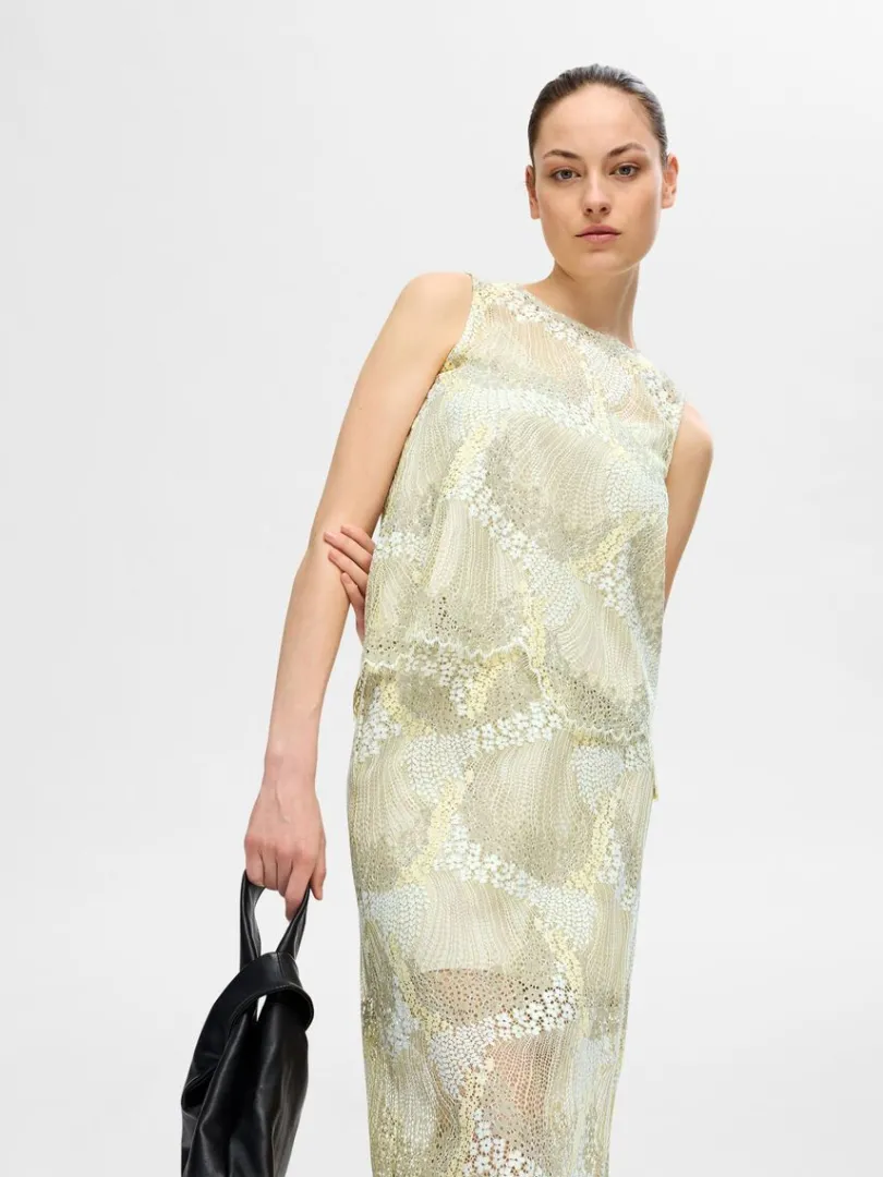blonde_top_2.webp Toppe Og Bluser>SELECTED BLONDE TOP Yellow