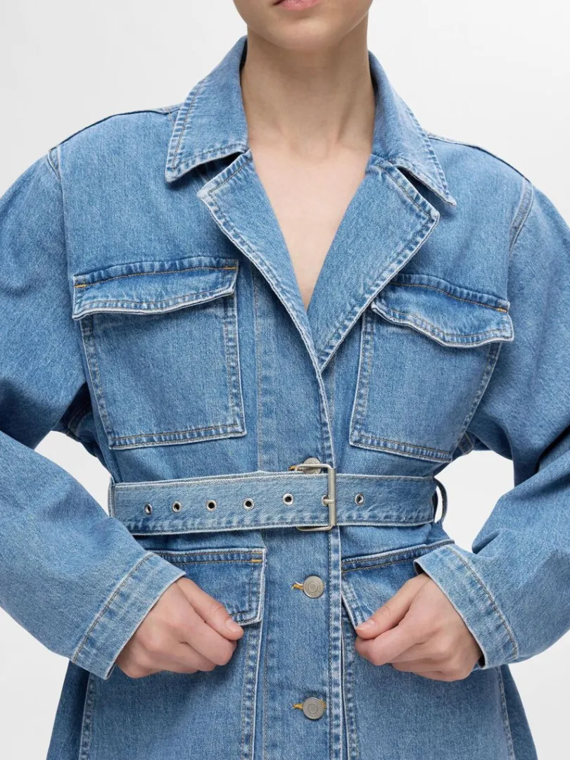 blte_denimjakke_3.webp Overtøj>SELECTED BÆLTE- DENIMJAKKE Blue