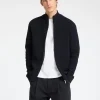 Overtøj | Strik>SELECTED 100% BOMULD CARDIGAN MED LYNLÅS Blue