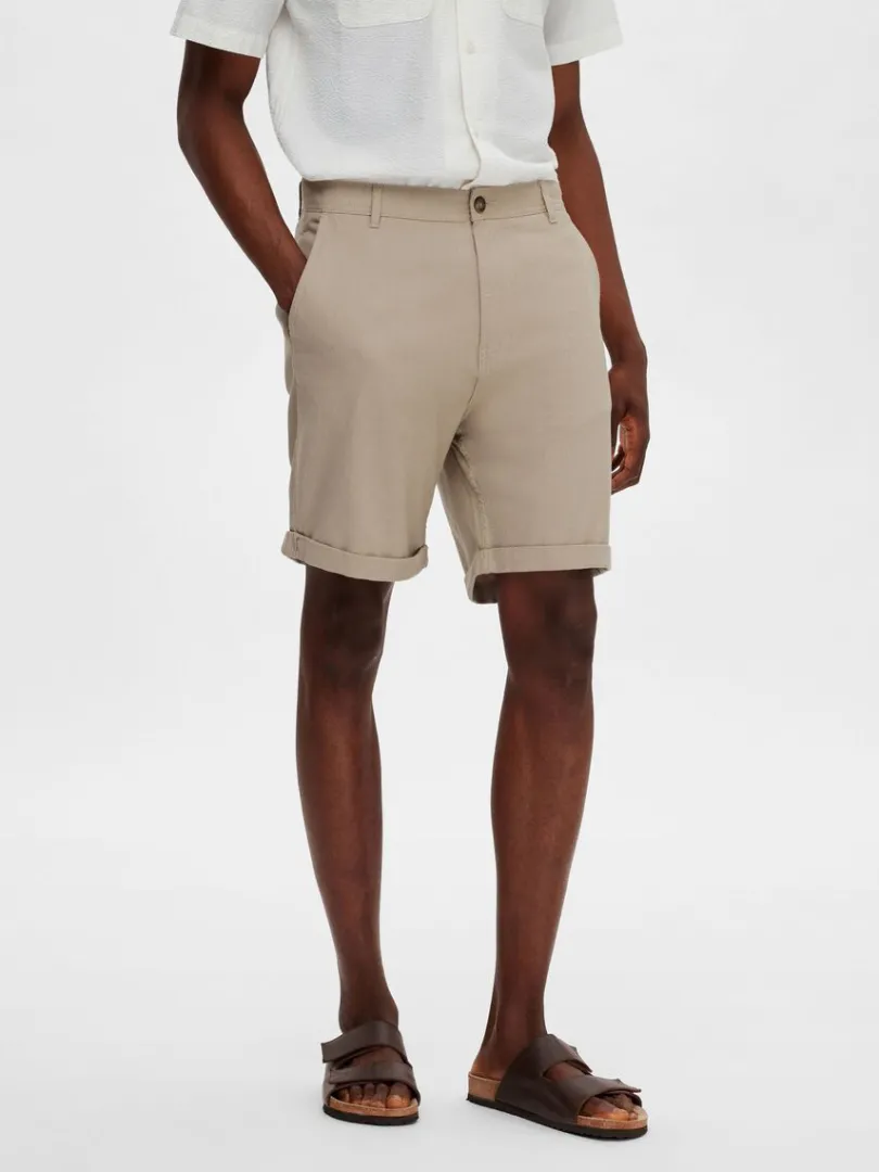 bomuld_chinoshorts_0-3.webp Shorts>SELECTED BOMULD CHINOSHORTS Beige