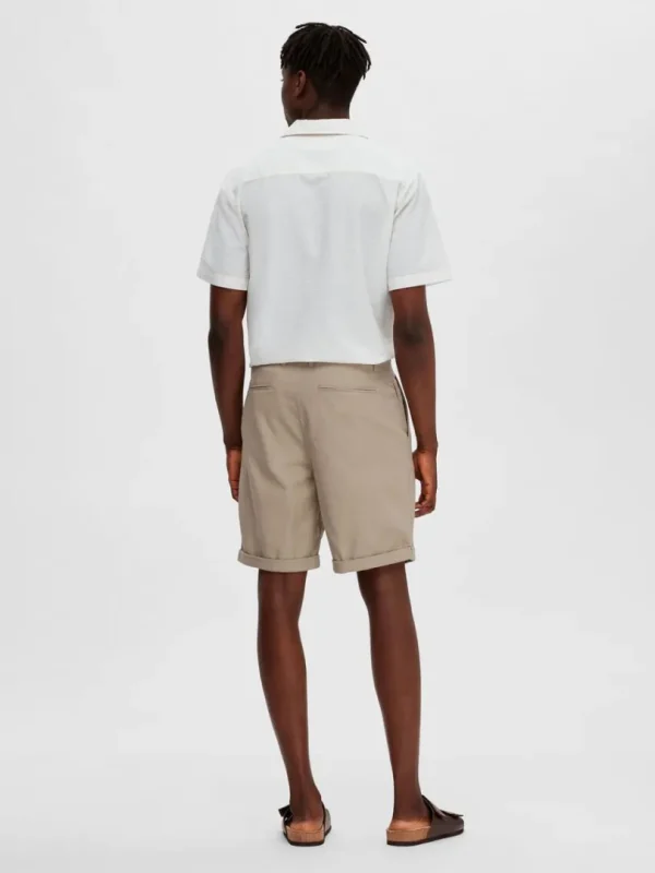 Shorts>SELECTED BOMULD CHINOSHORTS Beige