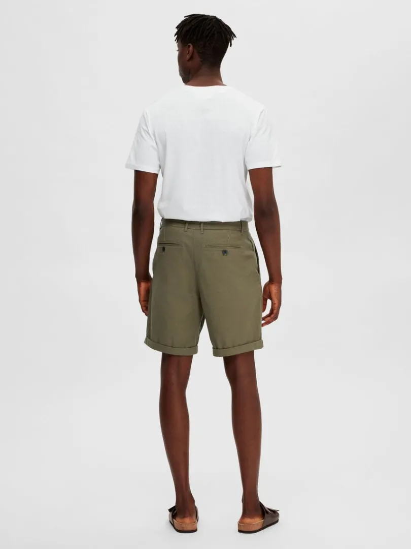 bomuld_chinoshorts_1.webp Shorts>SELECTED BOMULD CHINOSHORTS Green