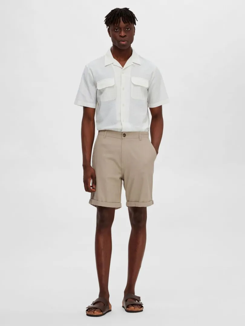 bomuld_chinoshorts_2-1.webp Shorts>SELECTED BOMULD CHINOSHORTS Beige