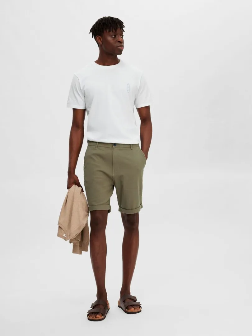 bomuld_chinoshorts_3-2.webp Shorts>SELECTED BOMULD CHINOSHORTS Green