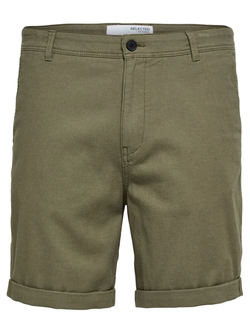 bomuld_chinoshorts_4.webp Shorts>SELECTED BOMULD CHINOSHORTS Green