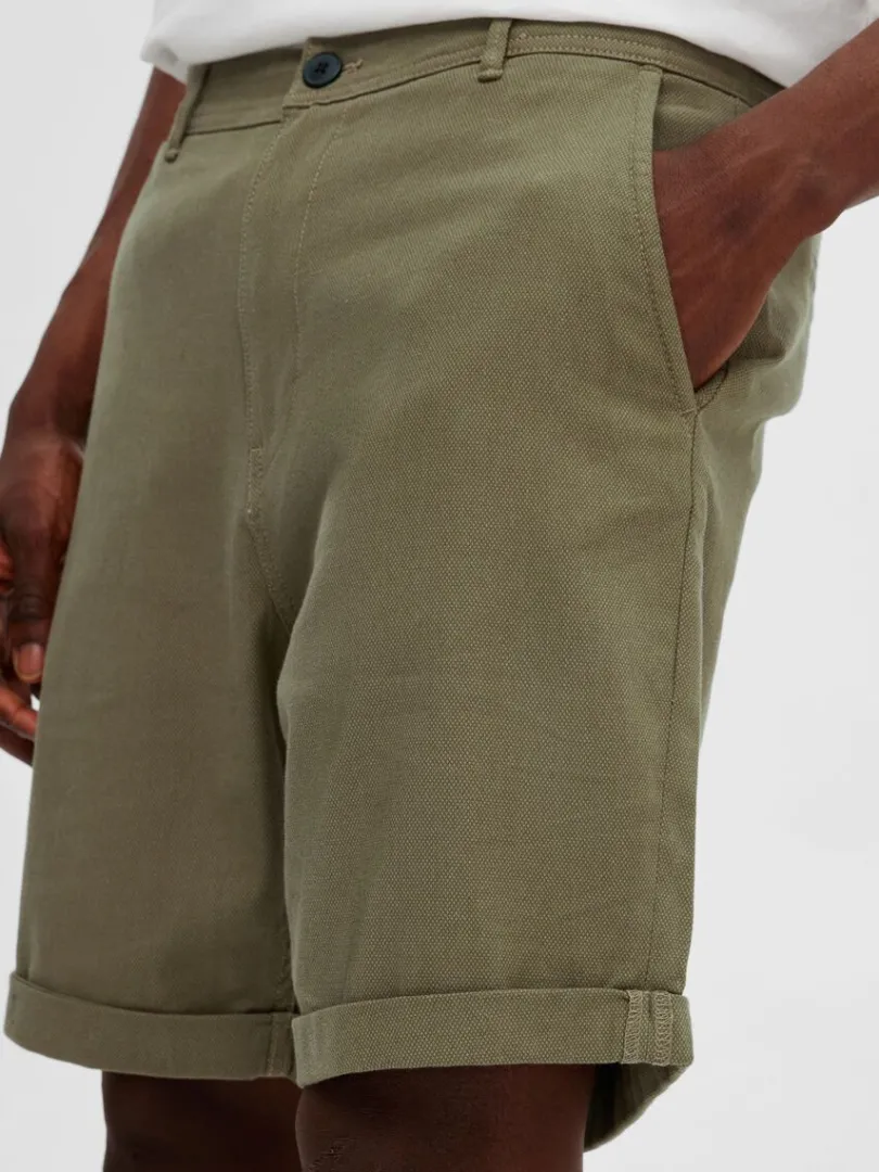 bomuld_chinoshorts_5.webp Shorts>SELECTED BOMULD CHINOSHORTS Green