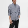 Skjorter>SELECTED 100% BOMULD FLANNEL-SKJORTE Blue